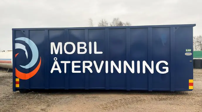 Bilden visar Pantamera Express på Kartånsens återvinningcentral